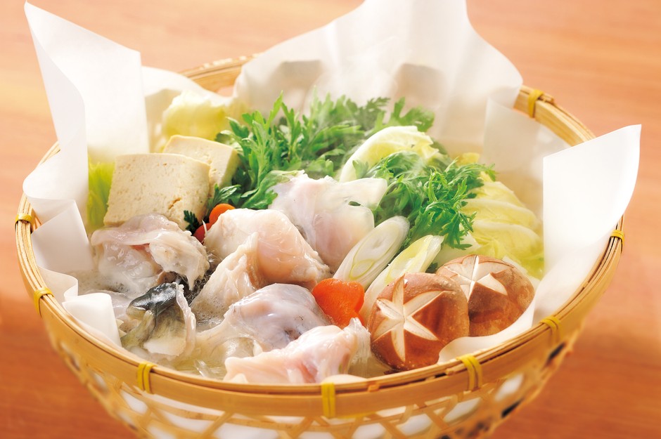 玄品自慢の「てっちり(ふぐちり鍋)」