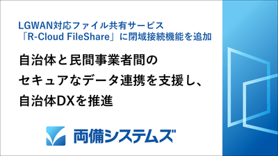 両備システムズ、LGWAN対応ファイル共有サービス「R-Cloud FileShare」に閉域接続機能を追加　自治体と民間事業者間のセキュアなデータ連携を支援し、自治体DXを推進