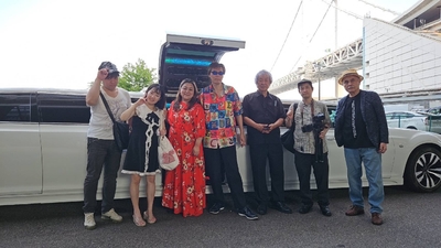 左からJYUN、夏風巫和人、SIZUKU、GOD、藤倉親宏、MANA、土屋輝晃