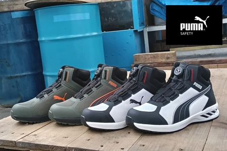 PUMA SAFETY、柔らかく丈夫なメッシュ素材を採用した　 「SPRINT 2.1 DISC MID」を発売