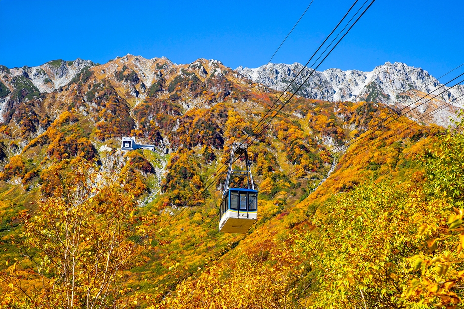 立山ロープウェイと紅葉(2025年10月)(1)