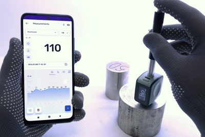 スマホに測定値を表示・記録(Lab Leeb)