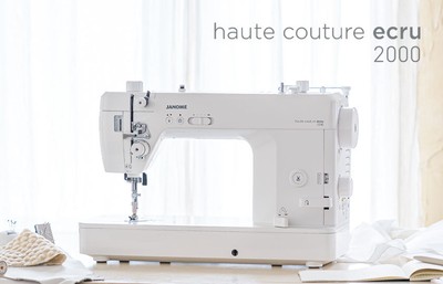 美しい縫い目を追求した職業用ミシン　　haute couture ecru 2000