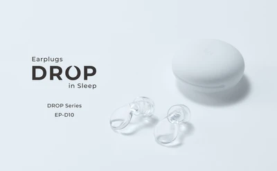 水のような透明感とやさしい装着感　 睡眠用イヤープラグ(耳栓)「DROP in Sleep」を 6月27日に発売！