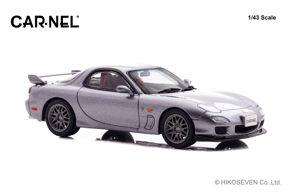 1/43 マツダ RX-7 Spirit R Type A (FD3S) 2002 Titanium Gray Metallic：右前