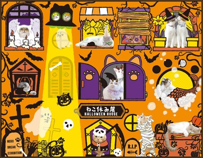 「ねこ休み展 in 大阪」ハロウィンイメージ
