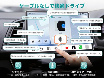 ワイヤレスで快適なドライブ