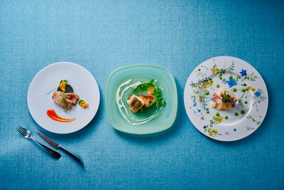 ▲淡路島の旬食材を使用したフレンチコース