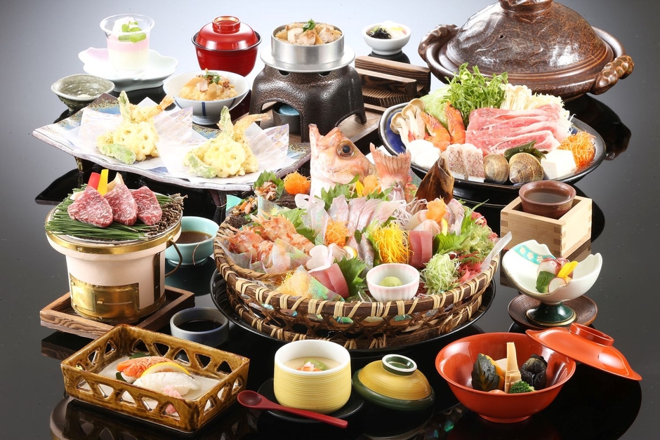 各宿特色ある海鮮を活かしたお料理たち［一望館 一例］