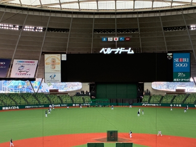 ベルーナドーム全景（広告掲出位置）