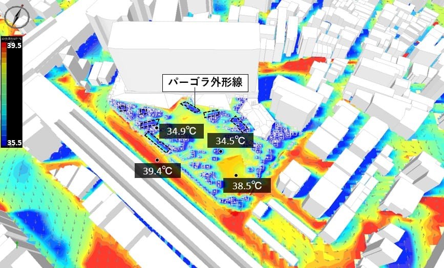 図中の数値は「SET*(標準新有効温度)」(*6)を記載