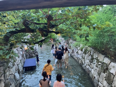 ８月１日～１６日　御手洗川足つけ燈明神事