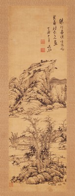渓亭山色図 楊文そう筆 明・1637年 絖本墨画 京都国立博物館蔵(※貸与予定作品)