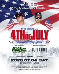2026年7月4日(土)アメリカの独立記念日にDJ DANBOプロデュース、今回で150回目を迎える【THE WAVE】スペシャルゲストにラスベガスからDJ GoodChillを招き「EPICA•沖縄」にて開催決定！！