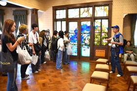 【名城大学】都市情報学部「フィールド調査の方法」の講義で「文化のみち」（東区）の観光施設を視察