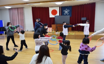 リトミック（リズムあそび）の様子