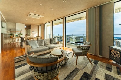 「villa ocean kamaguchi」の2Fリビング