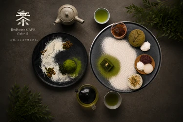 お茶を「食べる・飲む・体験する」関東初※の 体験型日本茶カフェ Re:Route CAFE 自由が丘 6/17オープン