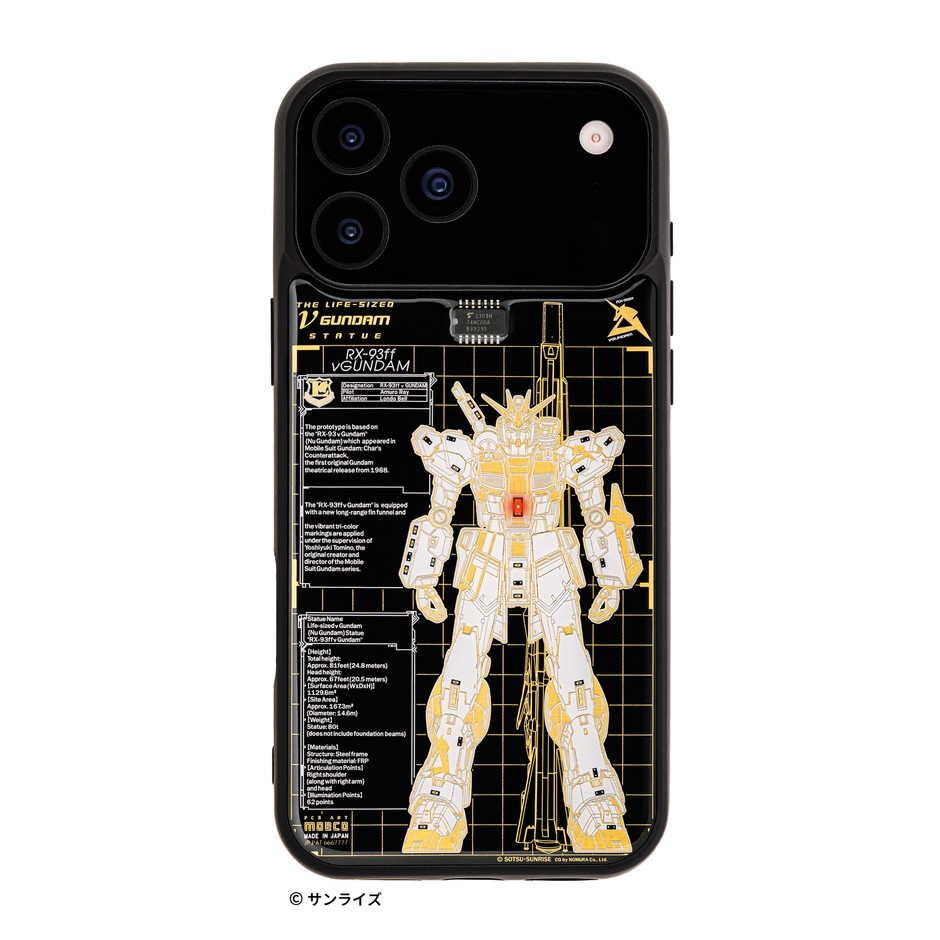 FLASH  「RX-93ff νガンダム」 基板アート iPhone 17Pro Maxケース
