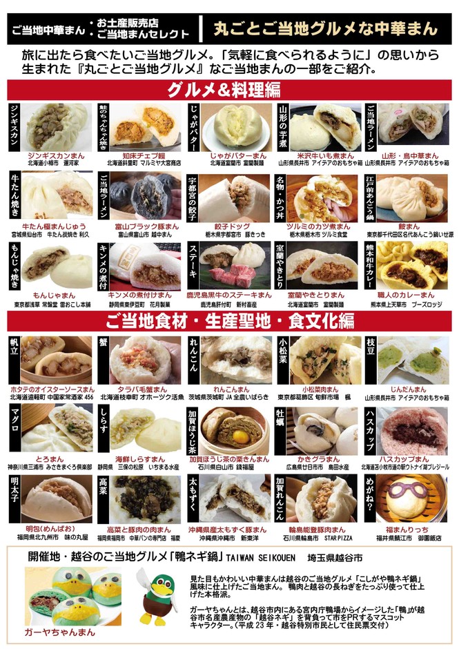 ご当地中華まん(食材)