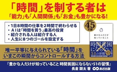 【1100万部を生んだ編集者が示す、時間革命の決定版】『豊かな人だけが知っていること 時間貧困にならない51の習慣』2025年12月9日刊行