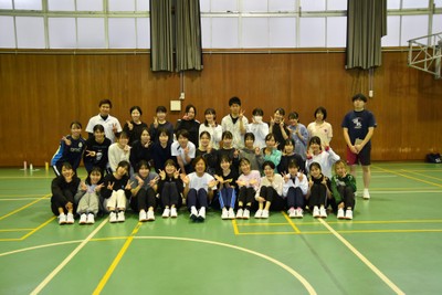 5年生と記念撮影