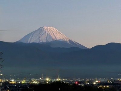 客室からの富士山