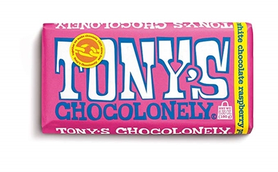 トニーズチョコロンリー　ホワイトチョコレート　ラズベリーポッピングキャンディー 180g