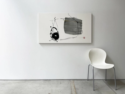 モジギャラリー、書道と墨アートの展示会『文字の気配』を東銀座にて開催