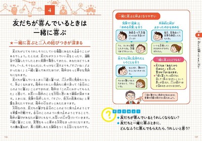 友だちが喜んでいるときは一緒に喜ぶ