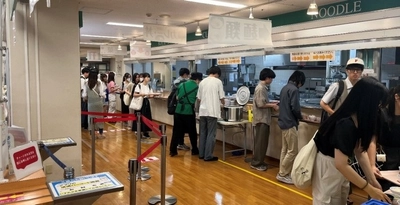100円朝食×経営学部松本ゼミ　コラボ企画　株式会社　明治の人気商品を使用したオリジナルメニューを提供
