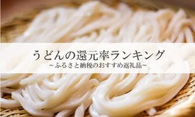 【2026年10月版】ふるさと納税でもらえる『うどん』の還元率ランキングを発表