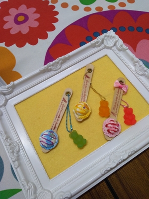 アイスクリームチャーム作り by フェイクスイーツ屋Hitomi