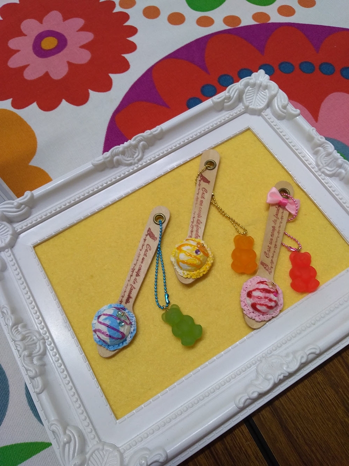 アイスクリームチャーム作り by フェイクスイーツ屋Hitomi