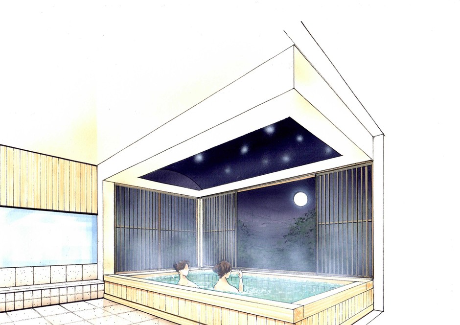 薬湯風呂完成イメージ