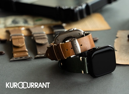 30年以上の時計ベルト専門メーカーが贈る、 Apple Watch専門ブランドKUROCURRANTが イタリア・トスカーナ認定レザーを使用した 最上位ライン第1弾『Prestige TOSCANA』を6月11日発売