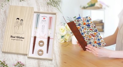 おはし電報は、最大400文字の電報メッセージとギフト箸がセットになった商品シリーズ
