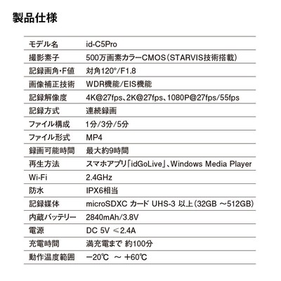 製品仕様