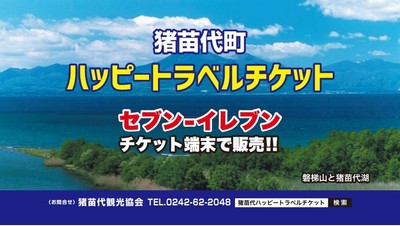 磐梯山と猪苗代湖