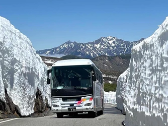 乗鞍岳春山バスの運行区間を延伸　 標高2,600m、残雪の残る大雪渓まで運行