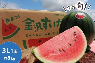 砂丘地が育てる、甘さとシャリ感が特長の石川県産「金沢すいか」を「ＪＡタウン」のショップ「かが・のと味自慢」で販売開始！