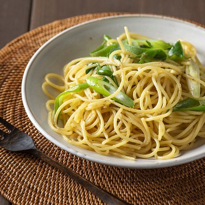 和風めんつゆパスタ（すだち鰹めんつゆ使用）