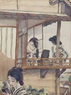 堂本印象《和倉温泉の女》大正3年(1914)　京都府立堂本印象美術館蔵
