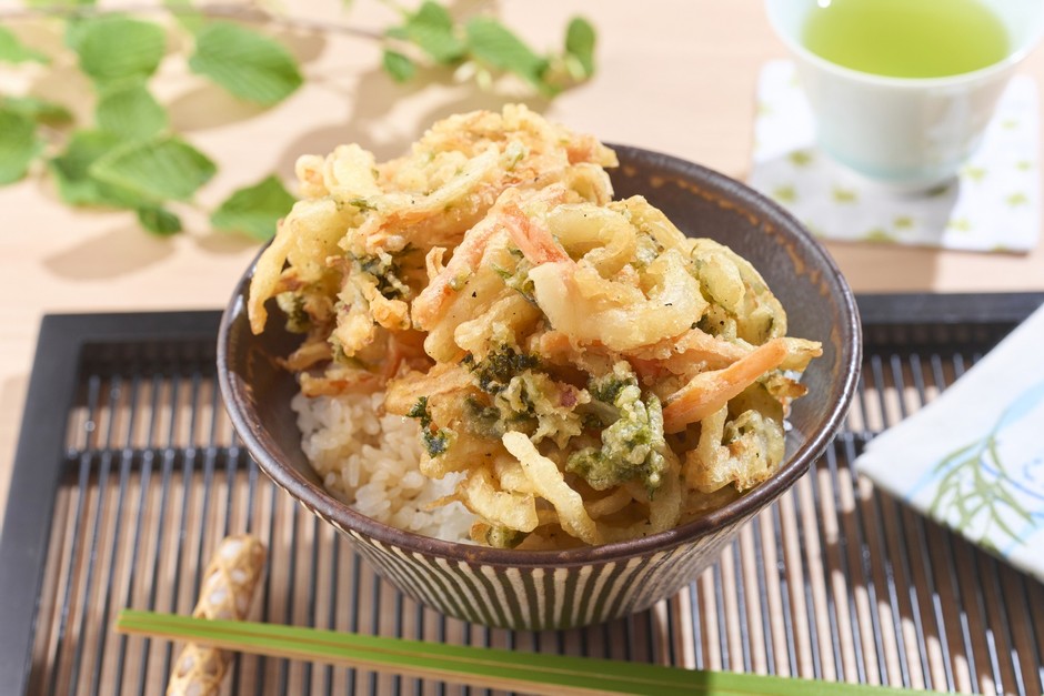 あおさ海苔のかき揚げ丼