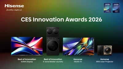 ハイセンス、CES 2026で過去最多となる58のアワードを受賞　 ディスプレイおよびスマートホーム分野における 技術的リーダーシップを発揮