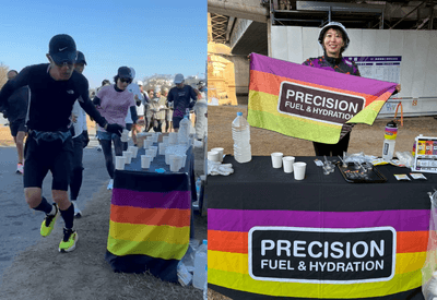 Precision Fuel & Hydration試飲会および給水エイドステーション設置