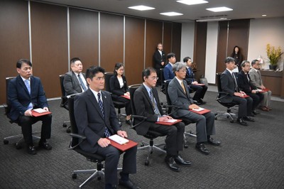 表彰式に出席した被表彰者のみなさん