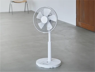 ガードにふれると扇風機が「ピタッと一時停止」や 「完全停止」する！「タッチストップDCリビング扇風機」発売