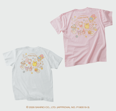 Tシャツ サンリオキャラクターズ(PINK / WHITE  各S・M・L・XLサイズ)／ 各4,180円(税込)