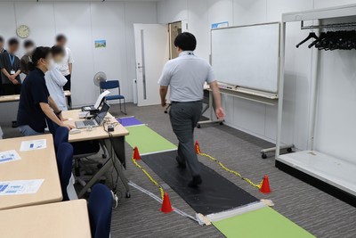 歩行基礎力測定会の様子